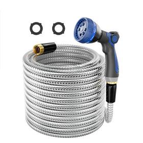 SPECILITE 50ft garden hose coil with 1/2-inch outlet for faster watering.
