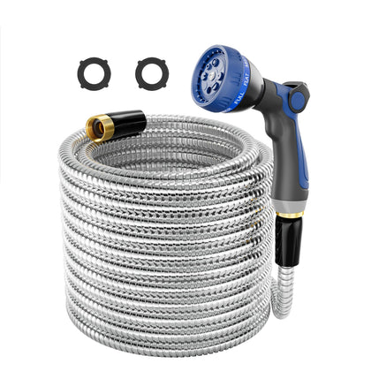 SPECILITE 50ft garden hose coil with 1/2-inch outlet for faster watering.