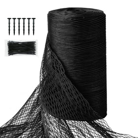 SPECILITE 50x50 ft bird netting over a garden bed protects crops from birds.