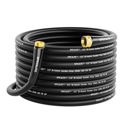 SPECILITE hose coiled for compact storage and easy transport