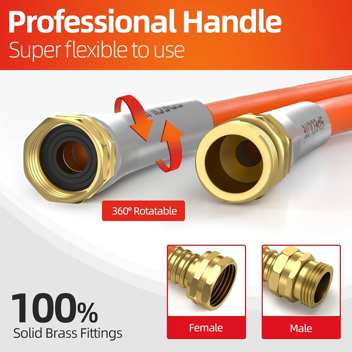 SPECILITE lightweight and flexible hose for easy maneuvering