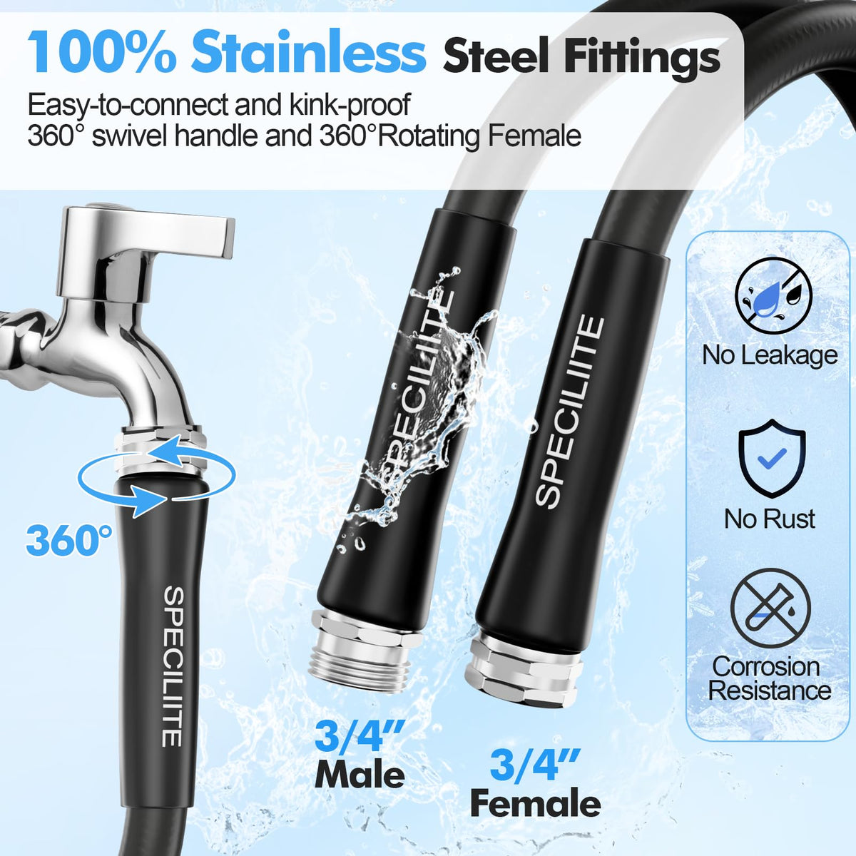 SPECILITE industrial nozzle high-pressure detail for powerful cleaning.