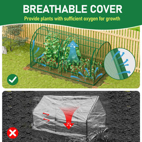 SPECILITE large tunnel netting provides spacious coverage for vegetables and fruits