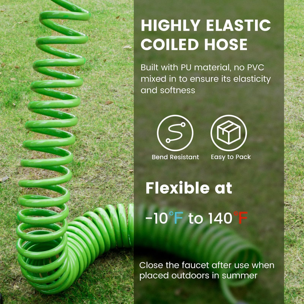 SPECILITE lightweight recoil hose stores easily after use