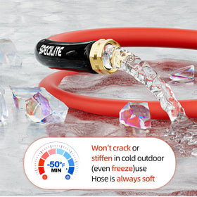 SPECILITE hose with 3/4 inch brass fittings for secure connections