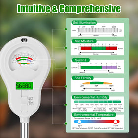 Durable alloy pH probe provides quick, accurate readings with corrosion resistance.