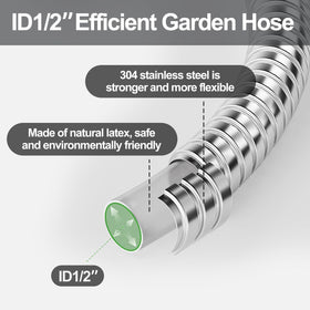 SPECILITE stainless steel hose body highlights durable, kink-resistant design.