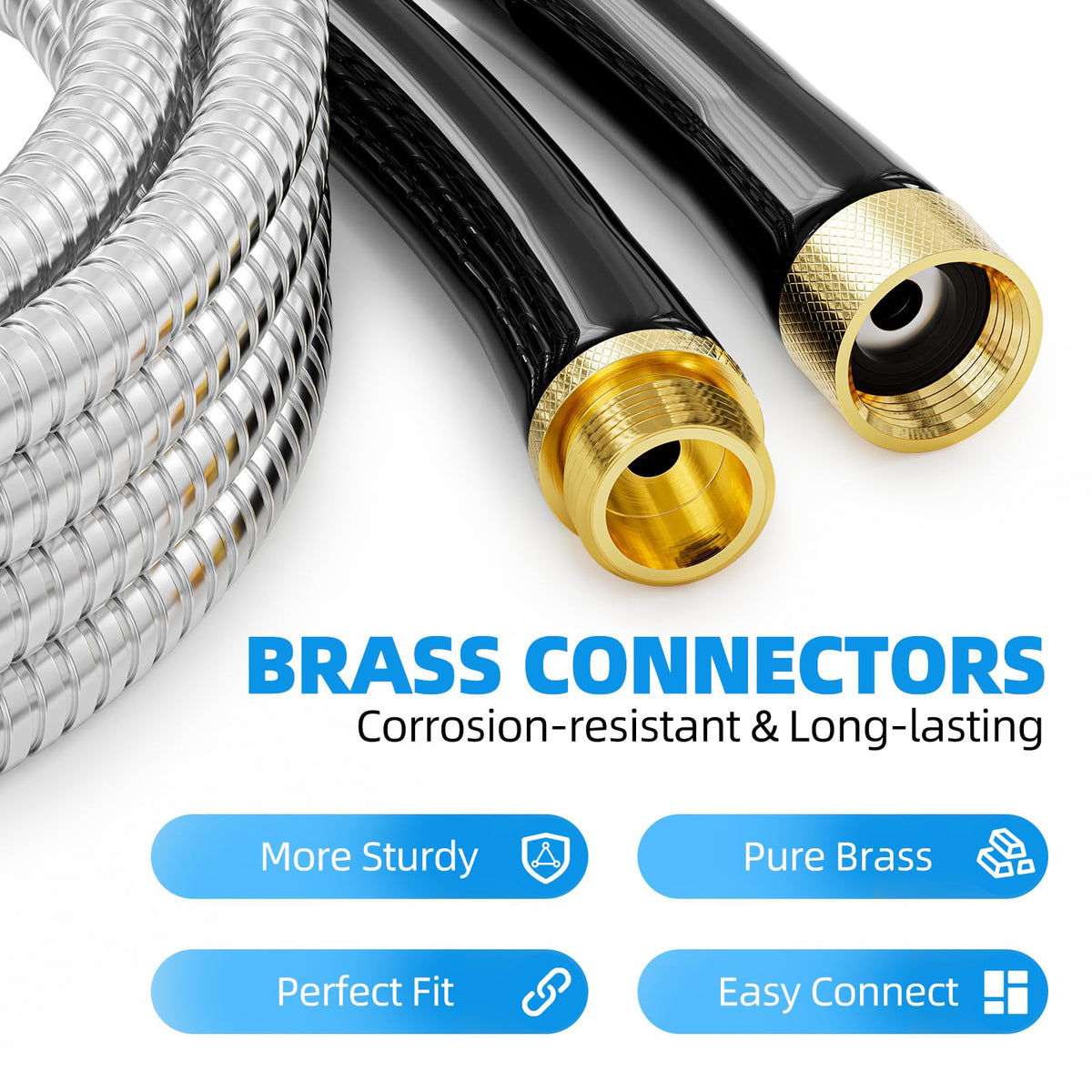 SPECILITE hose with brass fittings for secure, leak-resistant connections