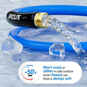 SPECILITE upgraded rubber hose with enhanced flexibility for easy handling.