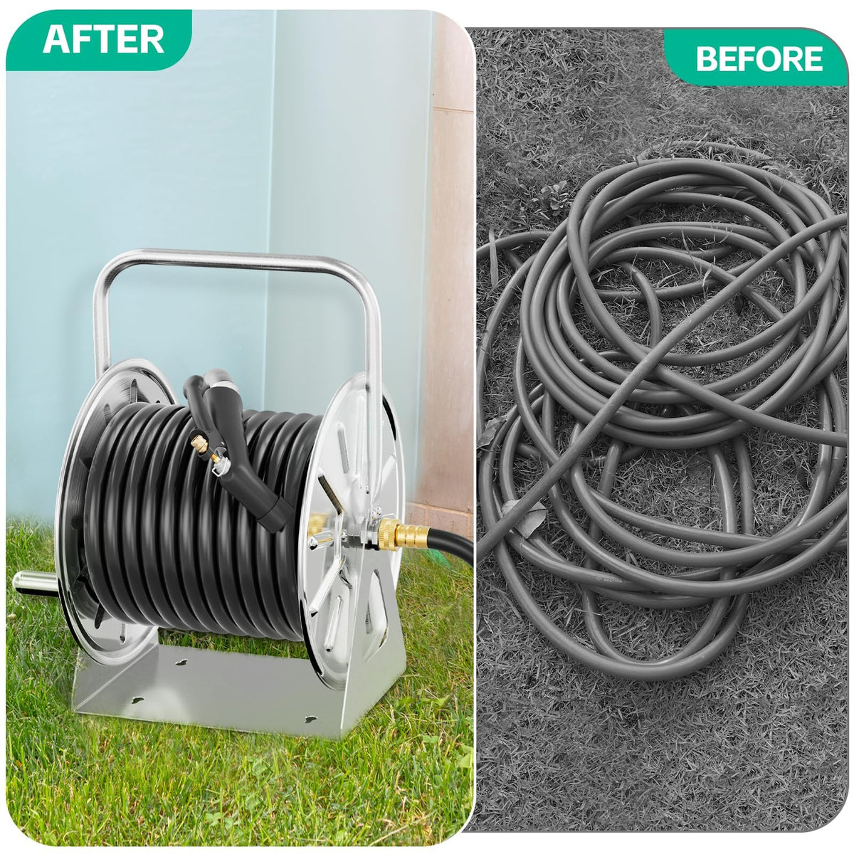 SPECILITE UV-resistant reel withstands sun exposure for outdoor use.