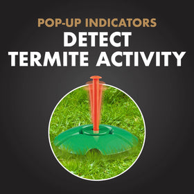 Spectracide Terminate stake placement advises moisture-prone zones for best coverage.