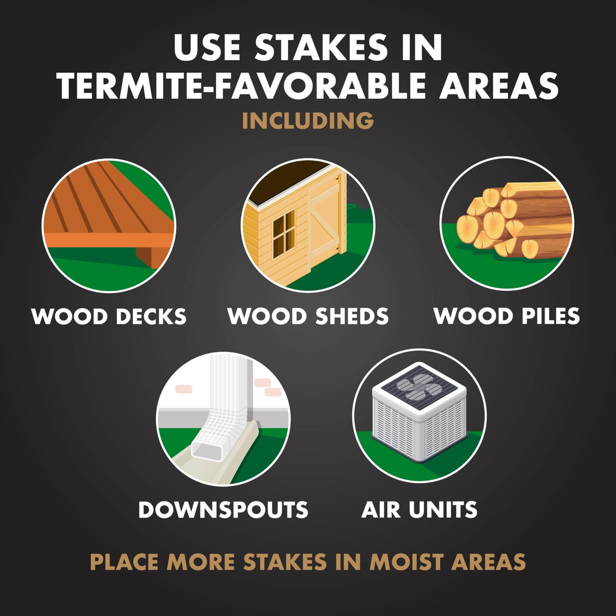 Spectracide Terminate pop-up indicator visually signals termite activity for quick checks.