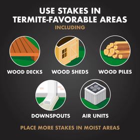 Spectracide Terminate pop-up indicator visually signals termite activity for quick checks.