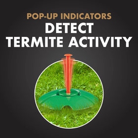 Spectracide Terminate stake offers two-in-one detection and termite-killing action.
