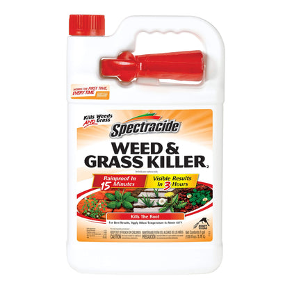 Spectracide Weed & Grass Killer2 bottle ready for precise patio and walkway application.
