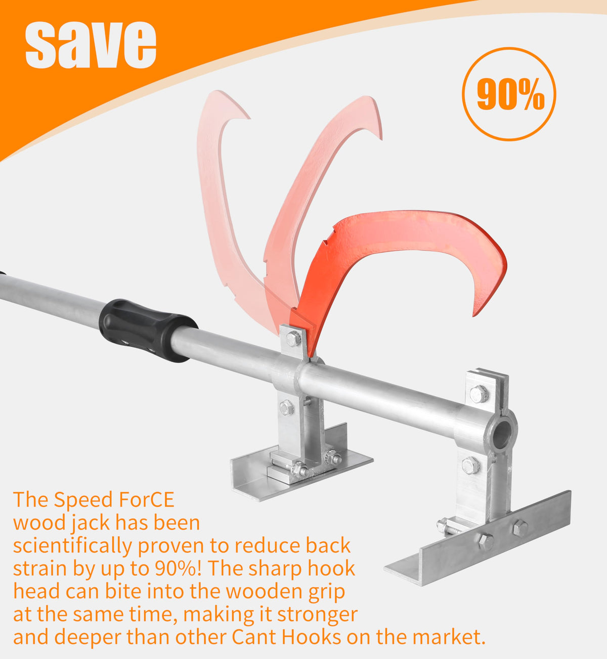 Speed Force TimberJack 24-inch capacity supports typical log sizes