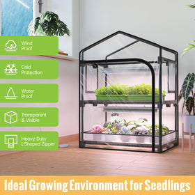 SpeePlant grow light full-spectrum 20W supports healthy seedling growth