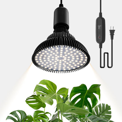 SpeePlant hanging grow light, 25W 5000K, powering compact seed starting