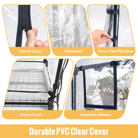 SpeePlant PVC cover with ventilation window maintains humidity and airflow