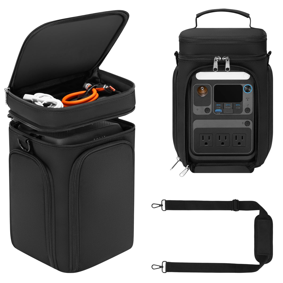 Speqerk Solix C300 bag outer shell protects your portable power station during travel