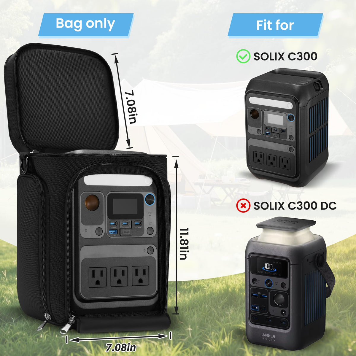Speqerk Solix C300 bag shoulder strap enables comfortable, hands-free carrying