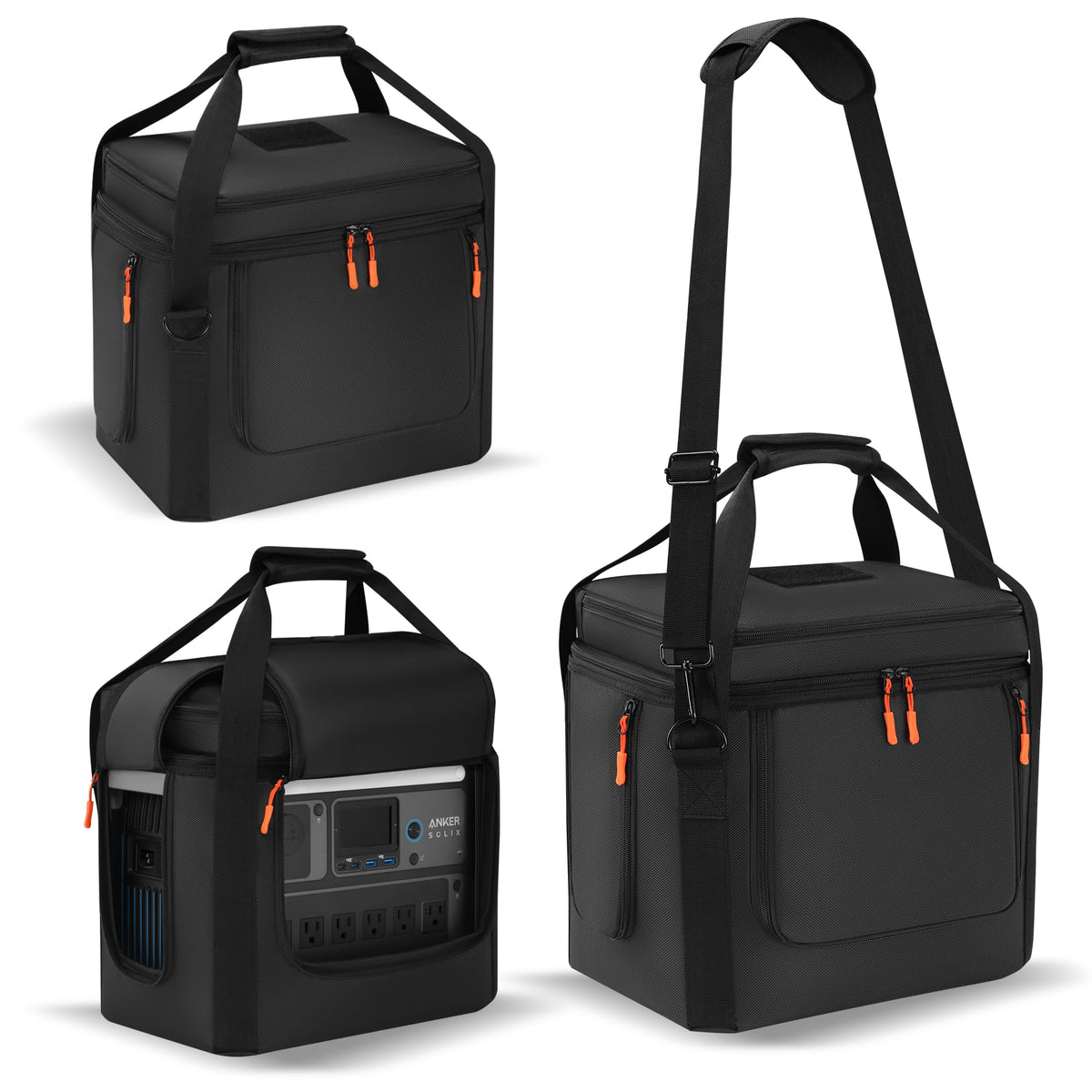 Speqerk Anker SOLIX case top view emphasizes rugged protection for travel