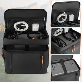 Speqerk Bluetti EB3A padded interior protects gear during transport and rough handling.