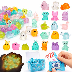 Sphakl 150-piece mystery bag glow animals for magical glow effects in fairy gardens.