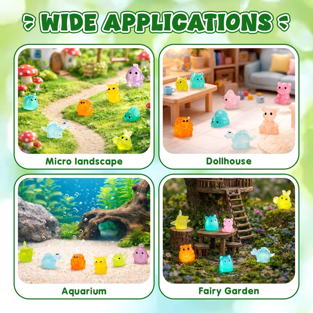 Sphakl fairy garden decor enhances micro landscapes with cute woodland creatures.