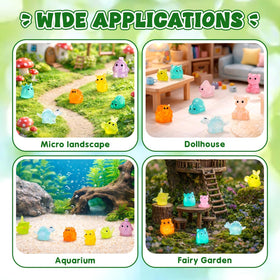 Sphakl fairy garden decor enhances micro landscapes with cute woodland creatures.