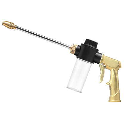 SPHAN high pressure hose nozzle with soap dispenser delivering powerful foam for quick cleaning