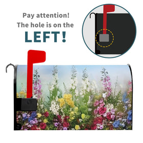 Sphragiyn oversized wildflowers wrap protects mailboxes from sun and weather.