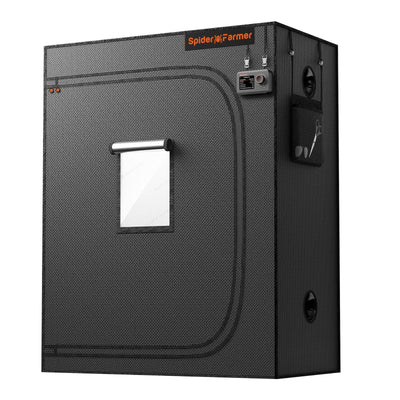 Spider Farmer 4x2 grow tent front view showing light-tight construction for reliable indoor growing.
