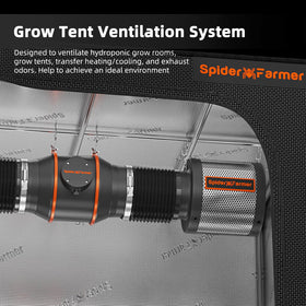 Spider Farmer complete ventilation system ready for tent or hydroponics