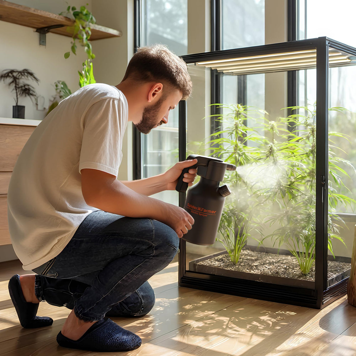 Spider Farmer 2L battery demonstrates long-lasting misting potential