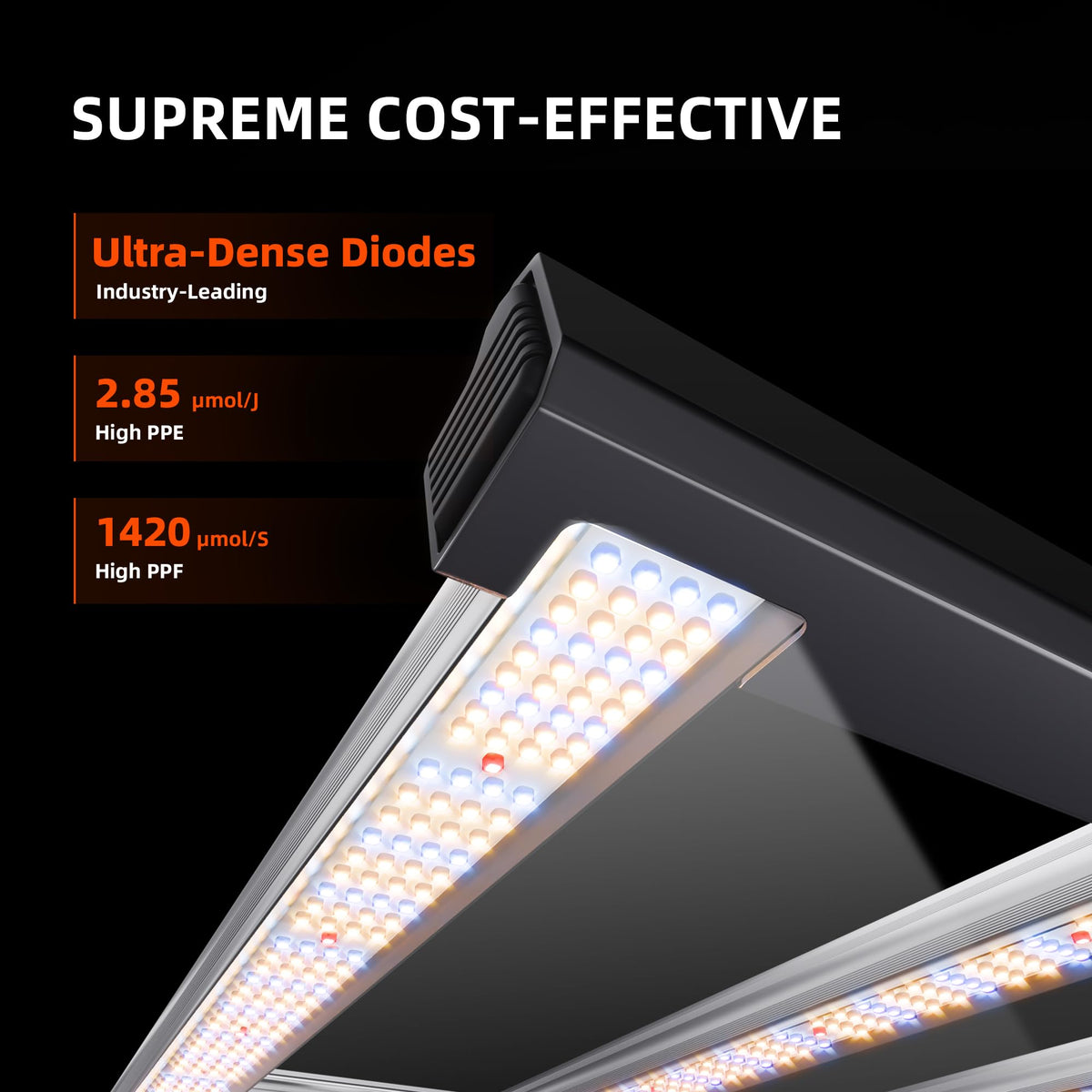 G5000 1680 diode array delivers high efficiency for healthy plant growth.