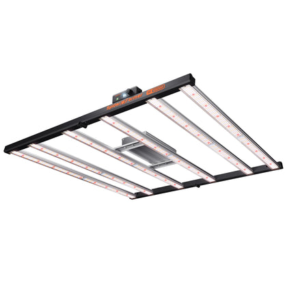 Spider Farmer G5000 extended light bar for uniform canopy coverage in a 4x4 grow tent.