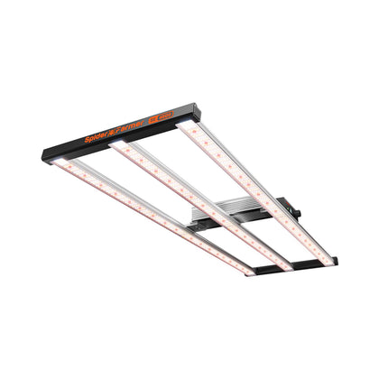 Spider Farmer SE4500 320W LED grow light powering indoor plants with efficiency