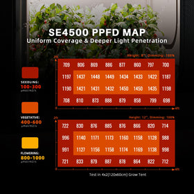 Sunrise and sunset simulation features on Spider Farmer SE4500