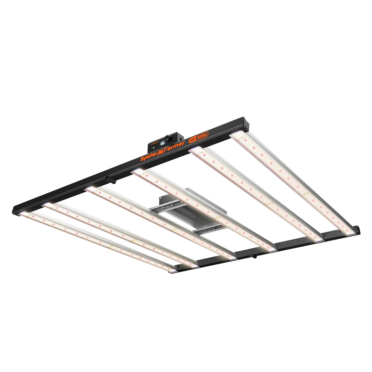 Spider Farmer SE5000 front view shows full-spectrum bar design for indoor growing.