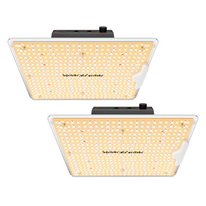 Spider Farmer SF1000D 2Pack front view for compact, uniform canopy coverage.
