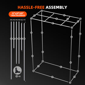 Tool bag keeps accessories organized for smooth setup
