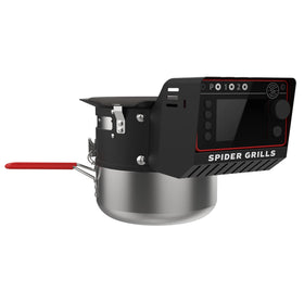 Spider Grills Venom front view shows compact fan-controlled temperature controller for precise heat