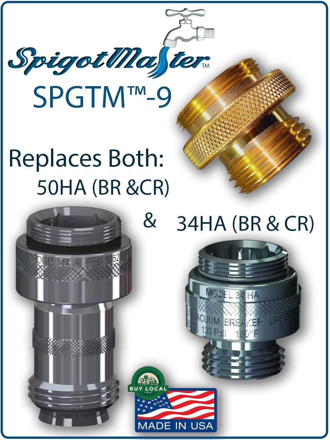 SPGTM-9 two-wrench installation demonstrates simple vacuum breaker replacement.