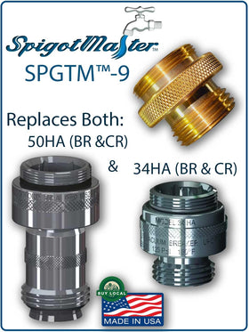 SPGTM-9 two-wrench installation demonstrates simple vacuum breaker replacement.