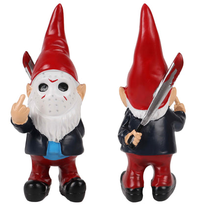SPINNDO Gnomes middle finger closeup—bold gesture for standout desktop or outdoor display.
