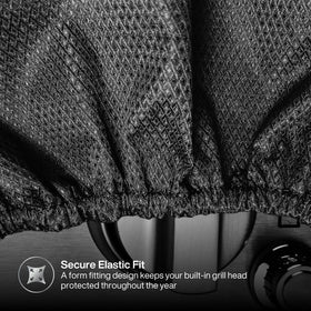 SPIRE top cover back view highlights full coverage against rain and UV rays.