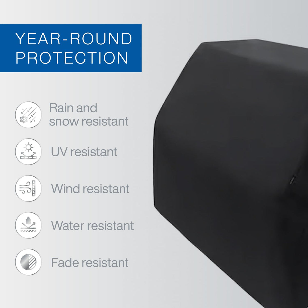 SPIRE top cover fabric closeup shows durable PVC coated polyester material.
