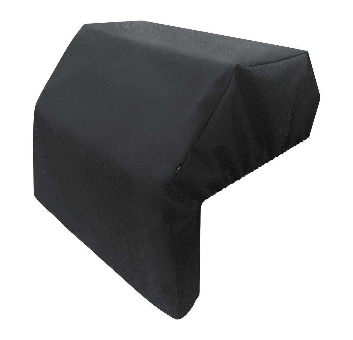 SPIRE top cover front view with elastic fit protects your built-in grill.