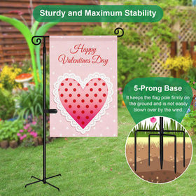 Spirepro quick-assembly flag stand for effortless yard setup.